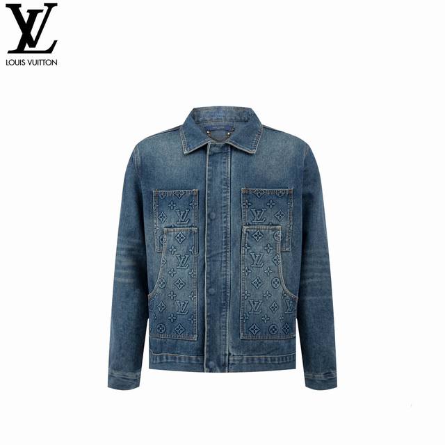 Louis Vuitton 24Ss Embossed Patchwork Jacket 1:1 highest quality version, perfec