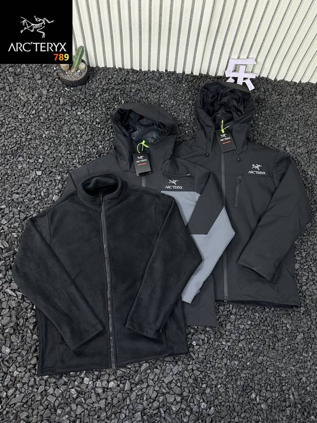 Arcteryx Autumn/Winter New Two-Piece Outdoor Warm Fleece Mountaineering Jacket