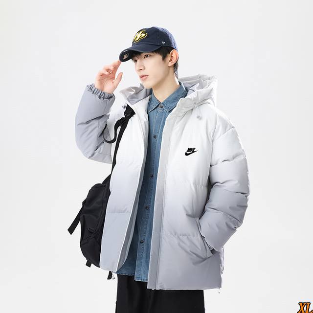 Nike Exclusive Real Shot New Arrival: High-Quality Winter Hooded Cotton Jacket,