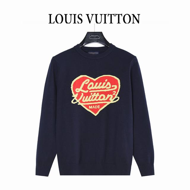 Louis Vuitton Heart Jacquard Knit Crew Neck Sweater ( ) Released simultaneously