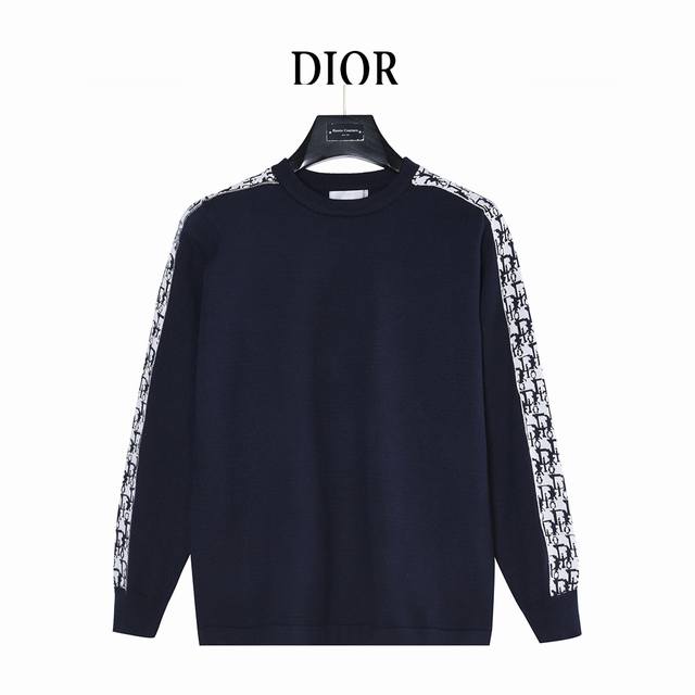 Dior Jacquard Ribbon-Sleeve Crew Neck Sweater (Originally purchased for 11,000).