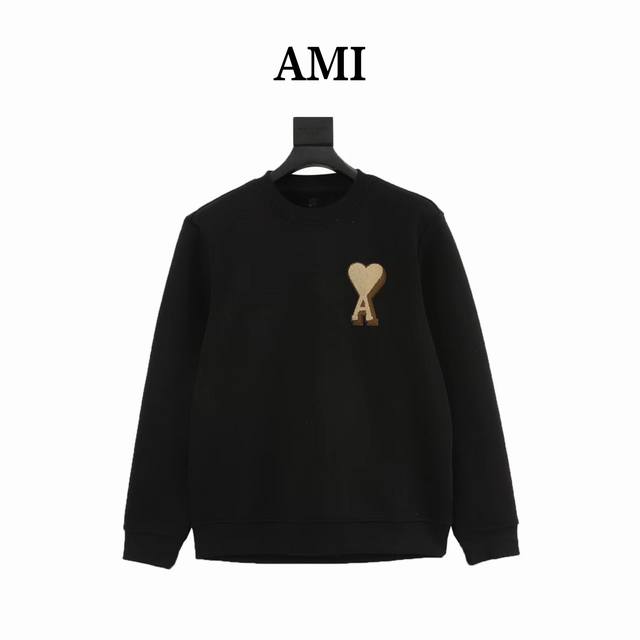 Ami Fleece Crew Neck Sweatshirt. The weather is getting colder, but the warmth c
