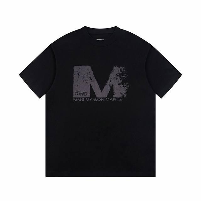 High-quality Maisonmargiela Mm6 short-sleeved shirt with large M logo print, un