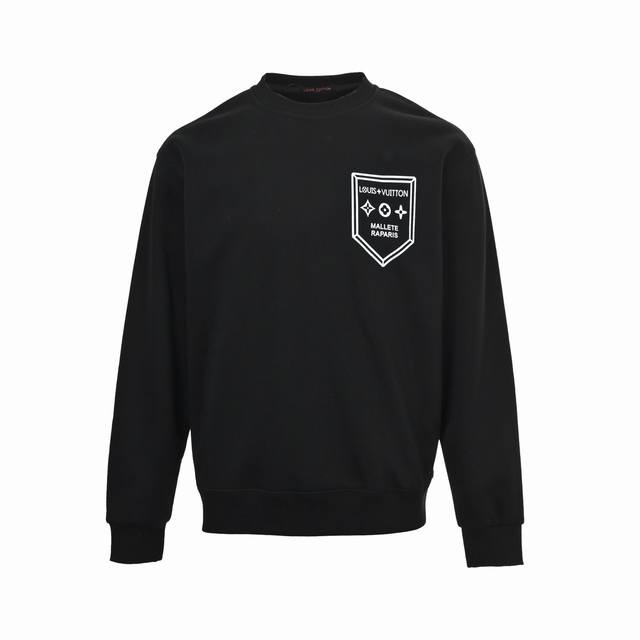 Louis Vuitton Shield Crew Neck Sweatshirt ( ) 480G High-Grade Combed Cotton Fabr