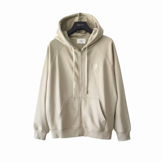 Ami Paris 25Fw Macaron Hooded Zip-Up Jacket Let's skip the fluff and get straigh