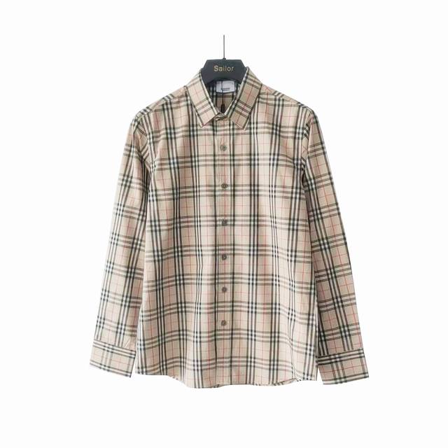 Real shot details + size chart Bbr classic Ss new small checkered long-sleeved r