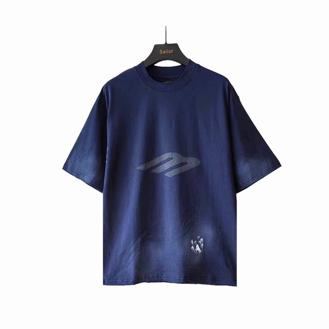 Real shot details + size chart Balenciaga hand-painted short-sleeved shirt with