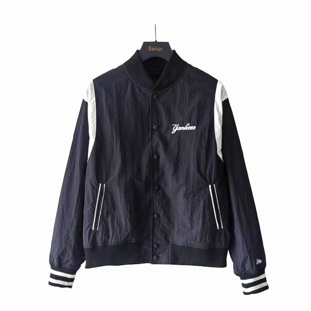 Real shot details + details Mlb classic letter logo jacket American retro style