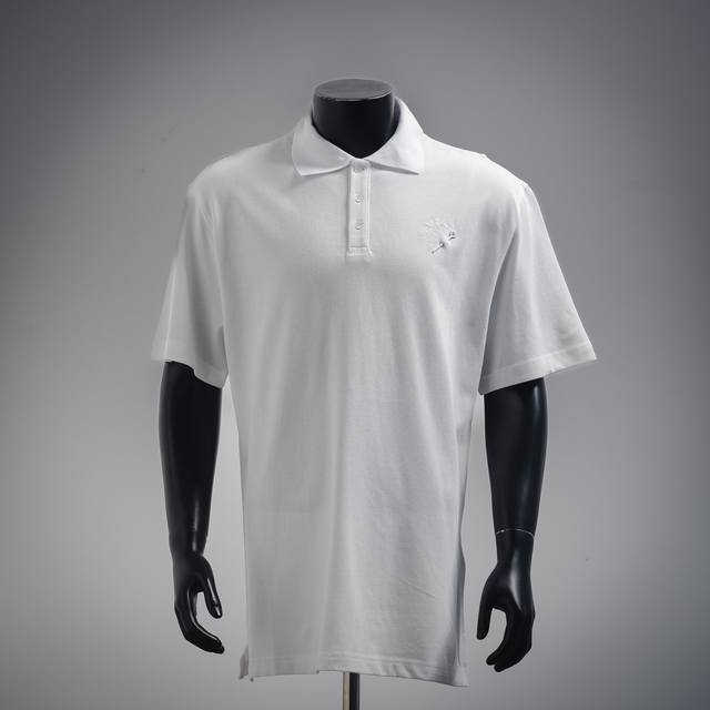Louis Vuitton Lv 25Ss Short-Sleeve Polo Shirt with Embroidered Pin Craftsmanship