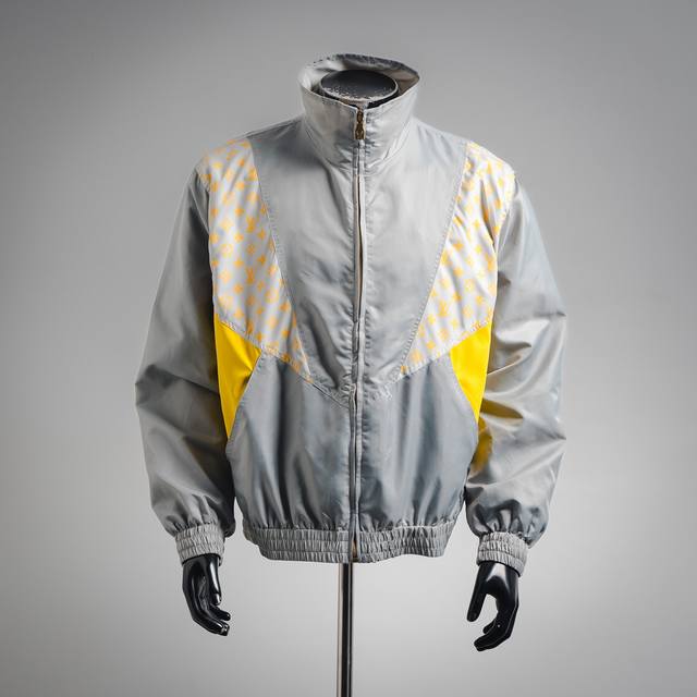 Louis Vuitton 25Ss Color Block High-Neck Zip-Up Jacket Authentic: Purchased for