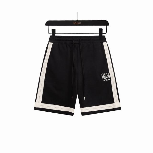 Real shot details + size chart Loewe classic waffle fabric patchwork shorts High