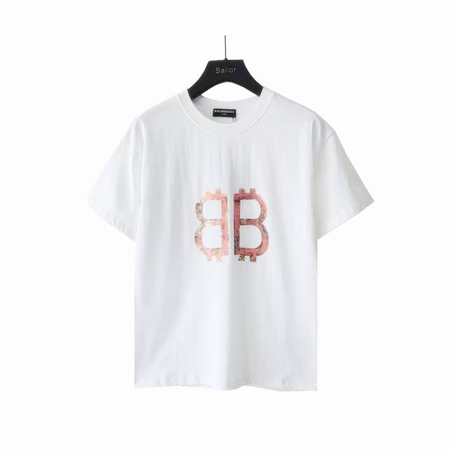 Real shot details + size chart Balenciaga 23Ss Double B front and back distresse