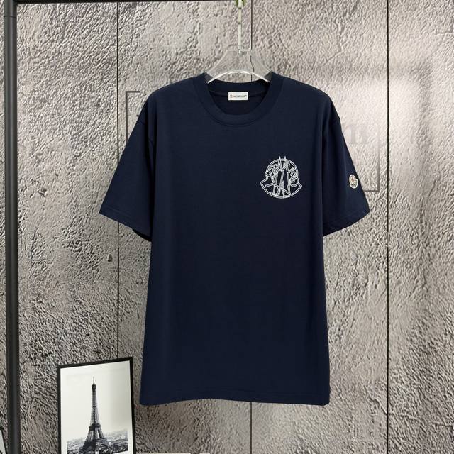 Moncler 2026 Spring/Summer New Short-Sleeve T-Shirt, Heavyweight Pure Cotton wi