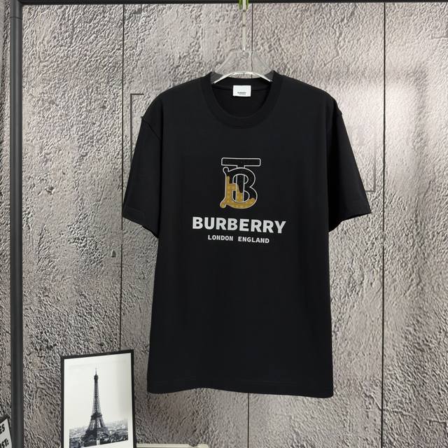 Burberry 2026 Spring/Summer New Short-Sleeve T-Shirt, Heavyweight Pure Cotton w