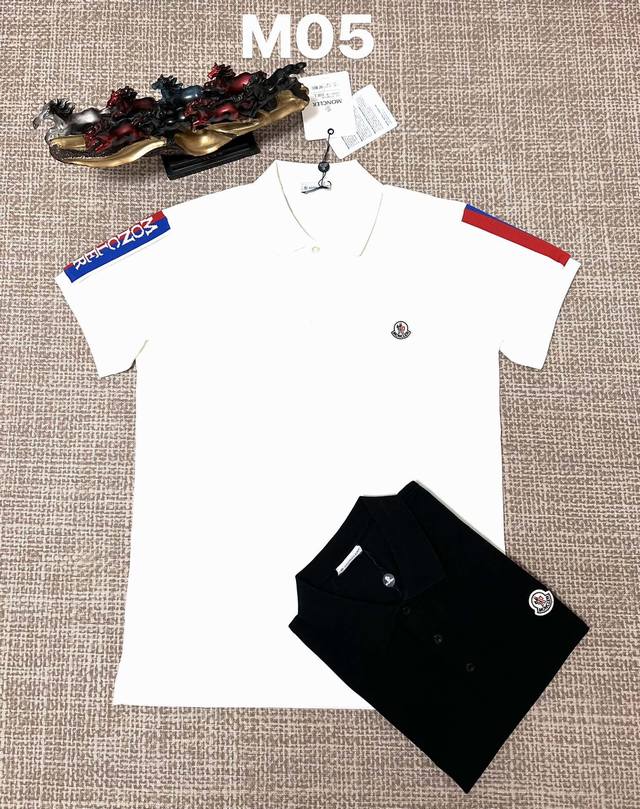 Moncler M05 men's open-chest style with turn-down collar, pure cotton fabric, p