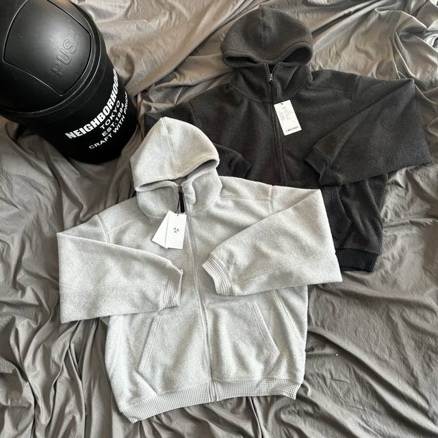 Goldwin Snowflake Fleece Hooded Zip-Up Sweatshirt Jacket Colors: Dark Grey, Ligh