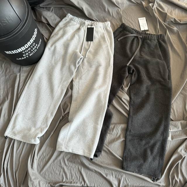 Japanese Style Goldwin Rain Fleece and Cotton Wool Drawstring Wide-Leg Sweatpan