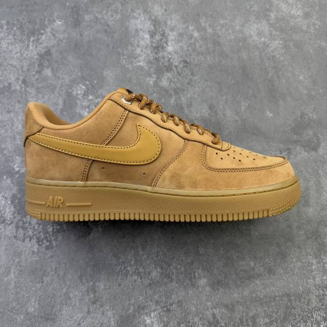 Local G5 Version Nike AF1 Low-Top Wheat Leather Australian Top-Grain Genuine Le
