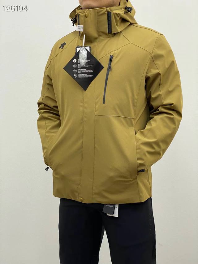 New Arrival Model Photos High-Quality Descente Functional Down Jacket 3-in-1 Two