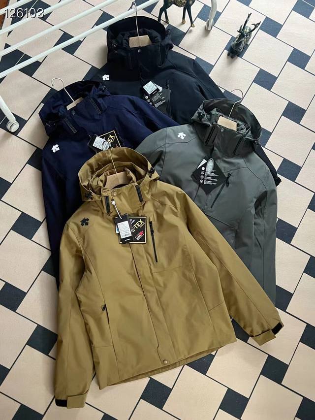 New Arrival Real Shots High-Quality Descente Functional Down Jacket 3-in-1 Two-P