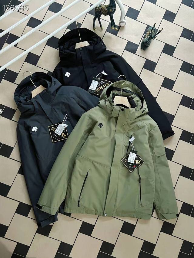 New Arrival Real Shots High Quality Descente Top-Grade Hooded 3-in-1 Jacket/Down