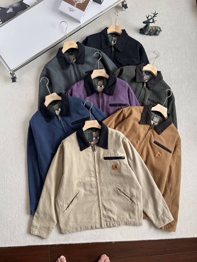 New Arrival Real Shots Carhart J97 Washed Seven-Color Jacket Carhartwipj97 Detro