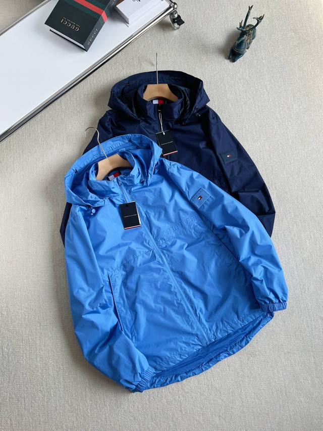 New Arrival Real Shots High-Quality Tommy 24Ss Taped-Seam Windproof Waterproof O