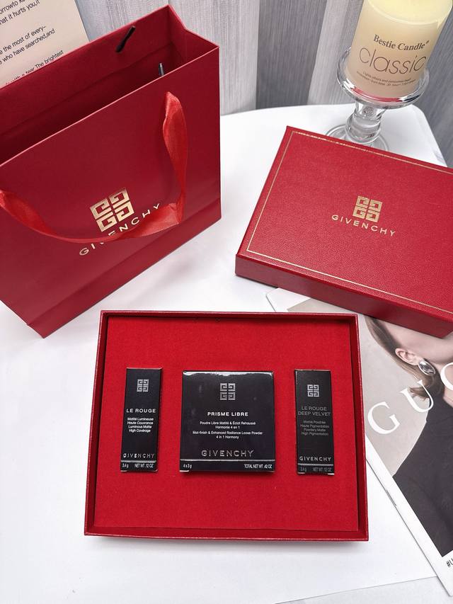 Special Price: Givenchy 9-Piece Loose Powder Set with Tote Bag; Givenchy Velvet