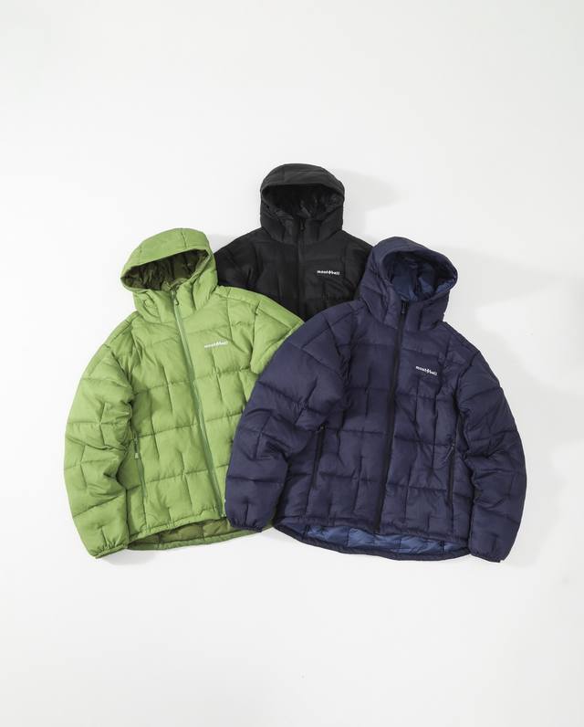 Japanese Style 2025 Winter Montbell Outdoor Lightweight Warm Nylon Ex800 Fill P