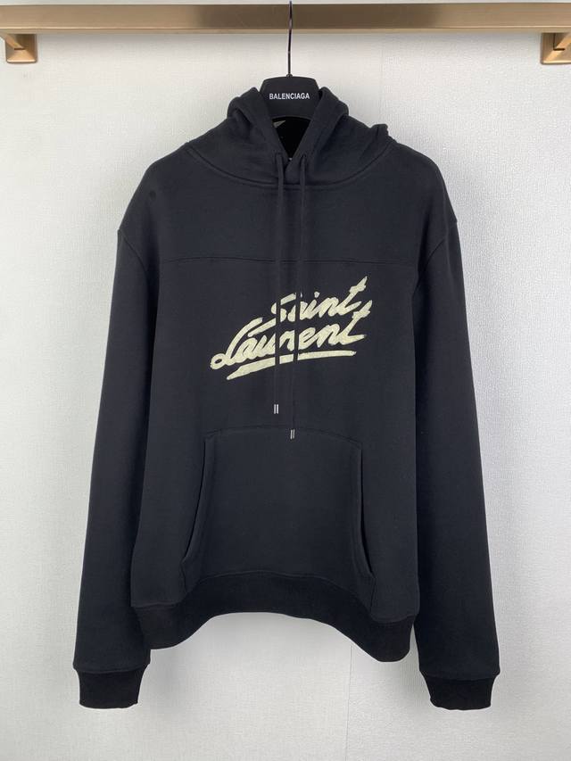 Saint Laurent Logo Print Hoodie ( ). Authentic product purchased from 4239. 350g