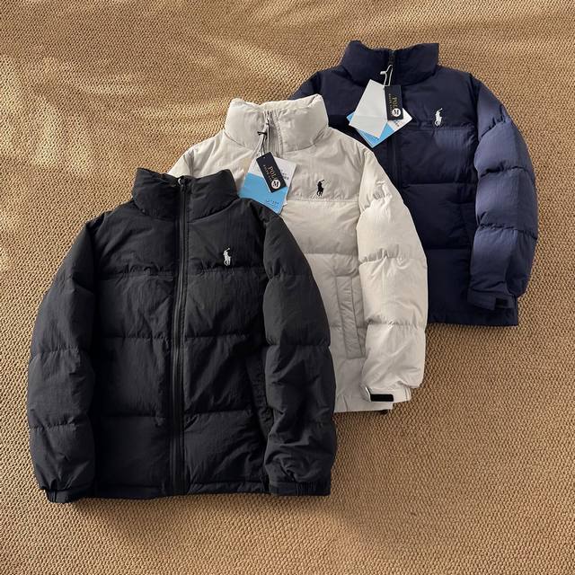 Ralph Lauren Matte Classic Style Winter Down Jacket, Unisex, Versatile and Warm!