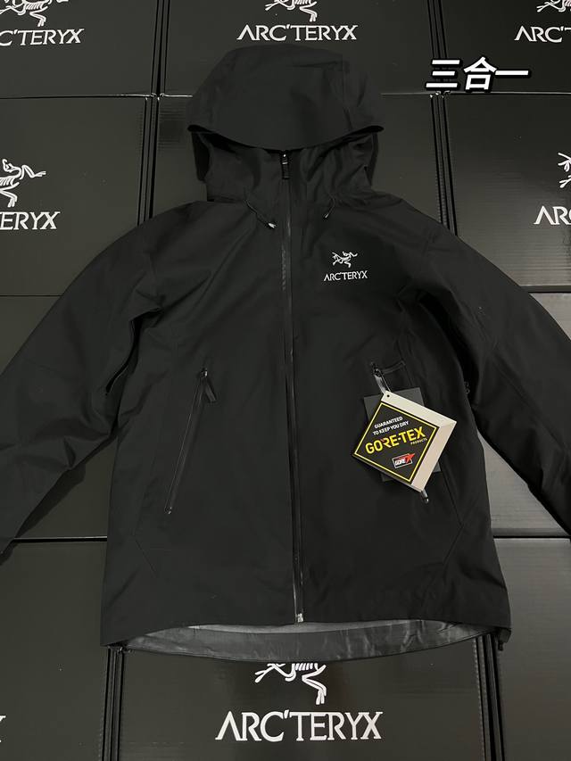 Style No. K14 Arc'teryx Gore-Tex Jacket Outdoor Waterproof Hardshell 3-in-1 Dow