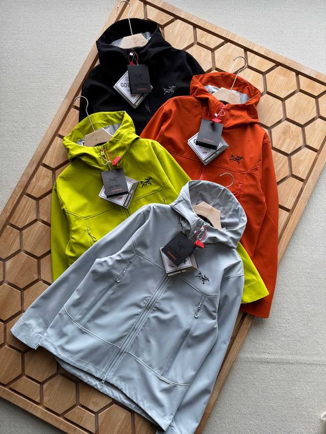 Available for Arc'teryx 2025 Fall Couple Embroidered Softshell Jacket Gore-Tex