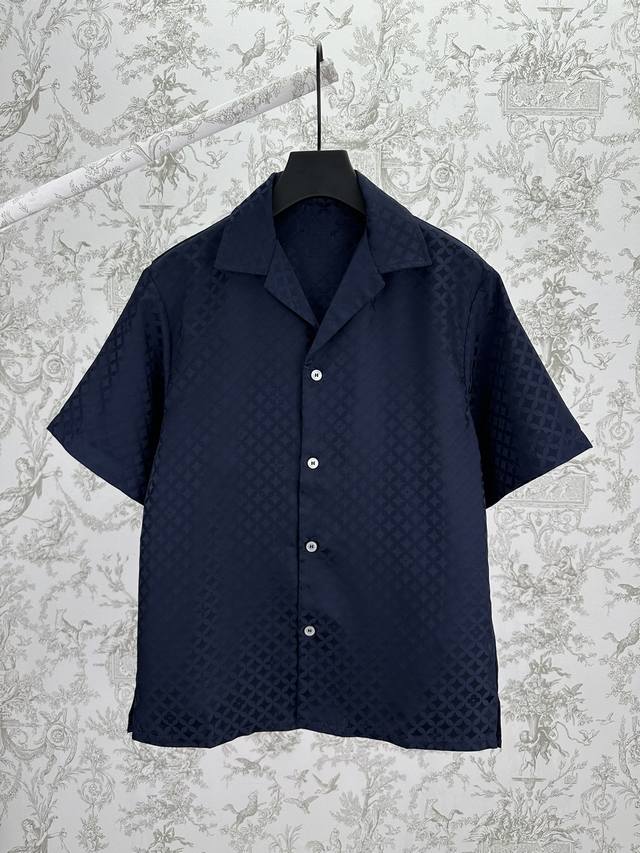 Louis Vuitton 25Ss New Jacquard Short-Sleeve Shirt. This jacquard short-sleeve