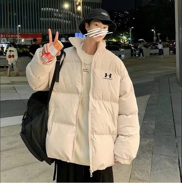 Under Armour Ua Macaron Candy Color Thick Stand Collar Couple Cotton Jacket/Puf