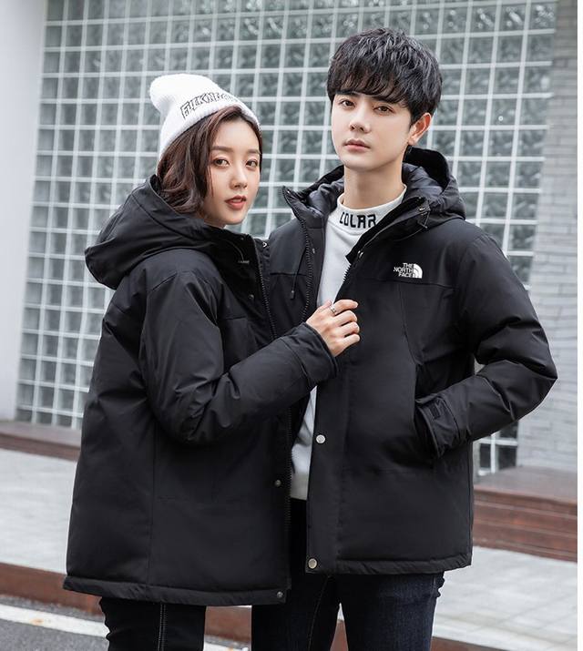 The North Face Couple Patchwork Down Jacket Unisex Tnf Classic Logo, Latest Excl