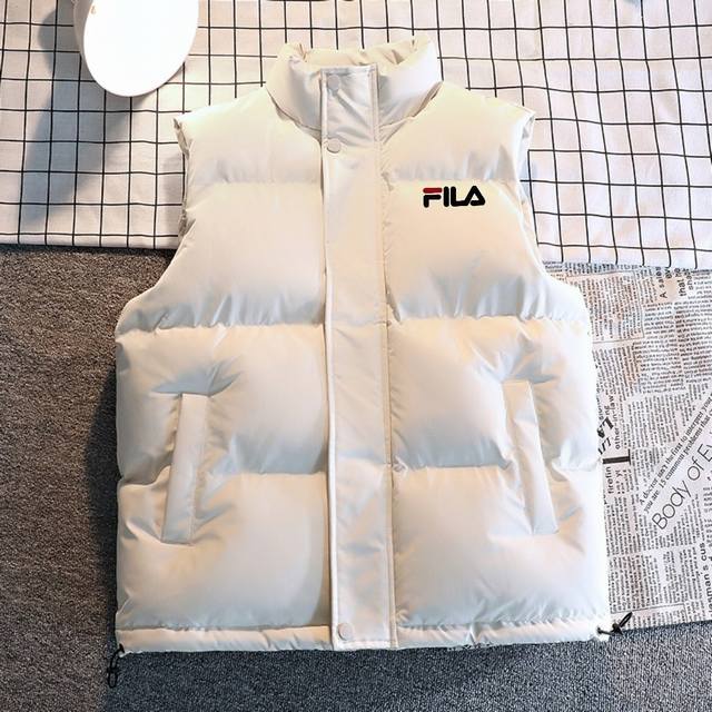 Fila vest/padded jacket, combining retro sporty aesthetics with practical warmt