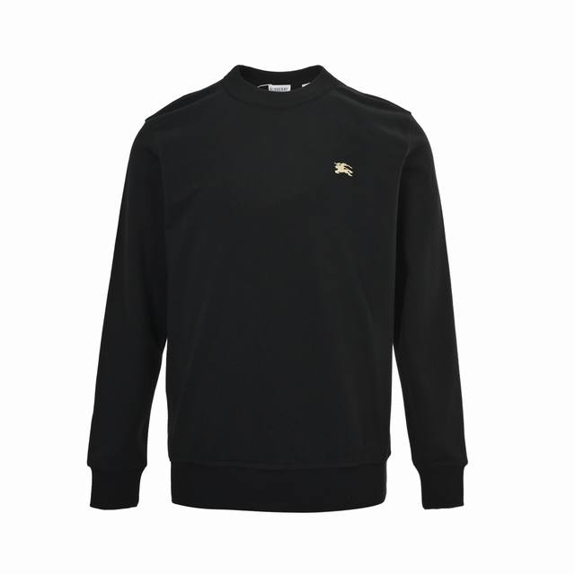 Burberry Crew Neck Sweatshirt with Circle Horse Print on Back. Made of 420g pure
