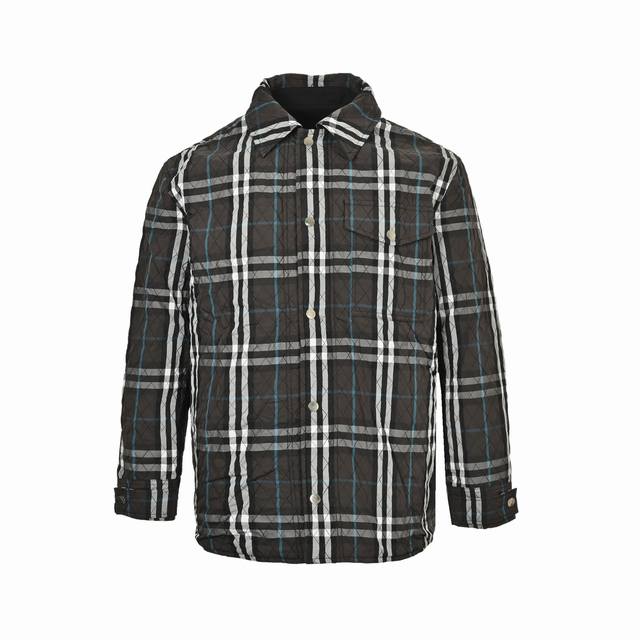 Burberry 25Fw Reversible Check Coat ( ) - Vintage High-End Cotton Jacket. Featur