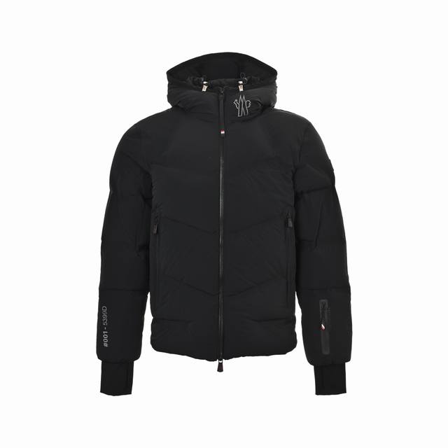 Moncle 25Fw Hooded Down Jacket with Silicone Logo on Arms ( ). Made with 90% whi