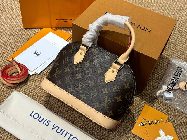 Lv Alma Bb Monogram Canvas Original High-Quality Retiro Handbag. This Retiro han