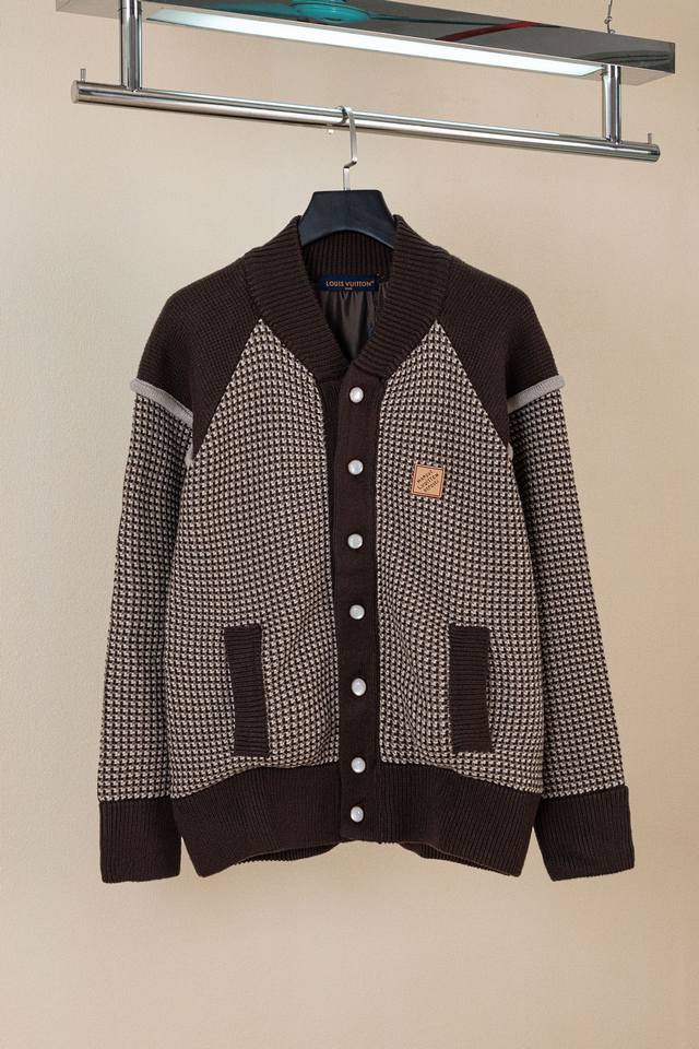 Louis Vuitton Ss25 Men's Spring/Summer Color-Blocked Embroidered Jacquard Single