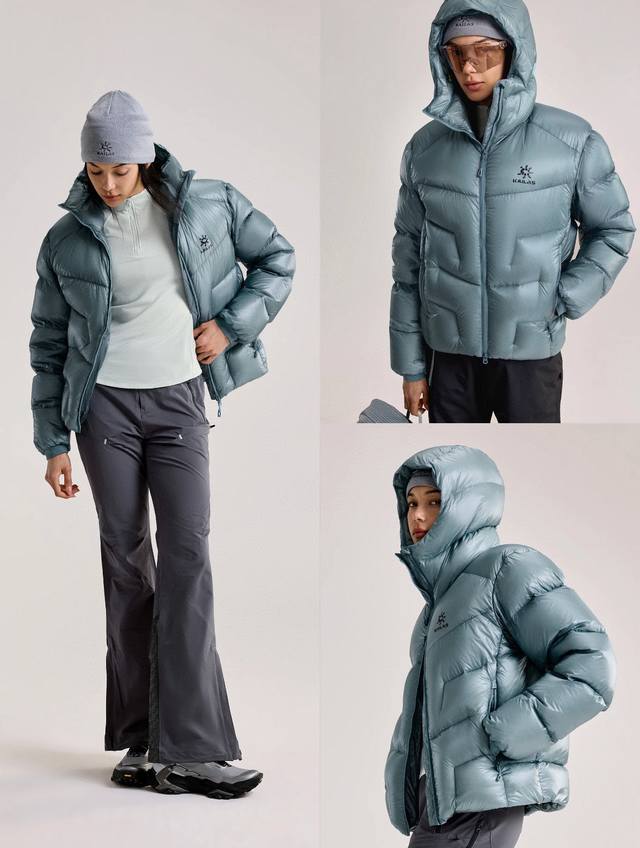 Top-tier version Kailas 5000Gt hooded down jacket, 1000 fill power water-repelle