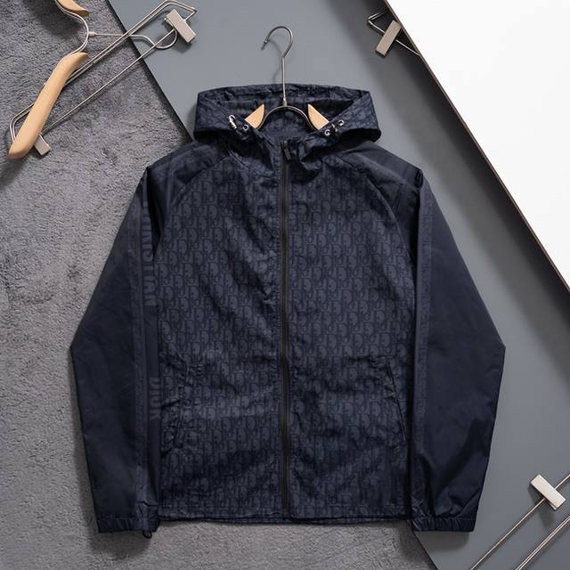 J7037# 2026 Dior Windproof Jacket, Sizes M-Xxxl