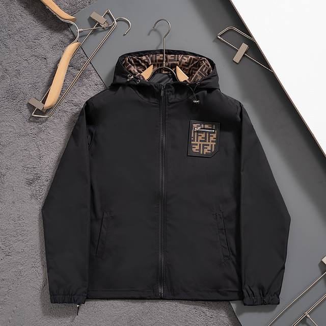 J7028# 2026 Louis Vuitton Windproof Jacket, Sizes M-Xxxl