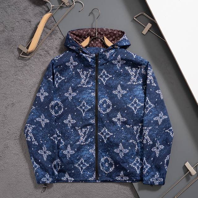 J7027# 2026 Louis Vuitton Windproof Jacket, Sizes M-Xxxl