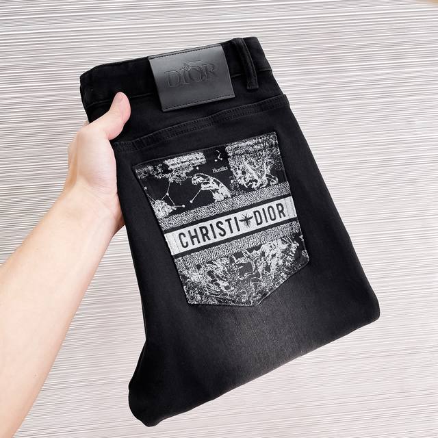 Dior 25Ss Autumn/Winter New Arrival Original Quality Washed Jeans, High-End Qua