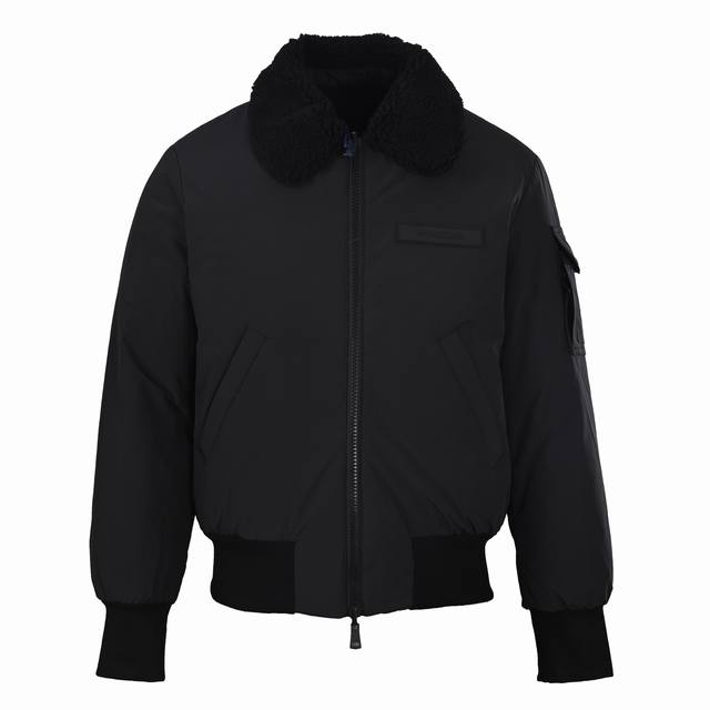 Moncler Mc Fur Collar Reversible Bomber Down Jacket ( ) Custom-made soft matte n