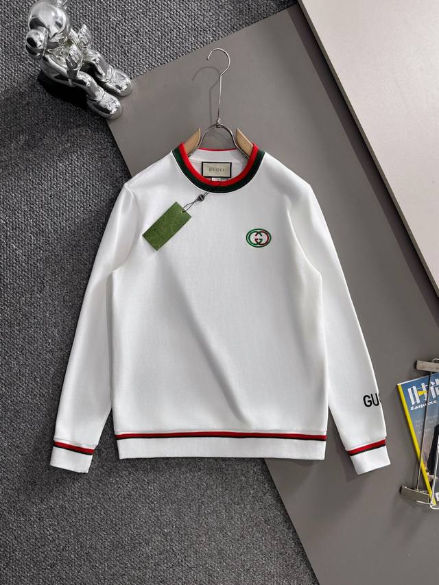 Hot Selling Gucci 2025 Autumn/Winter New Men's Crew Neck Sweatshirt - Classic D