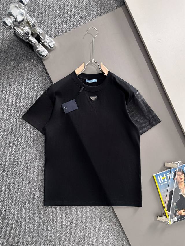 Prada 2026 New Short-Sleeve T-Shirt, a must-have for men and women's daily comm